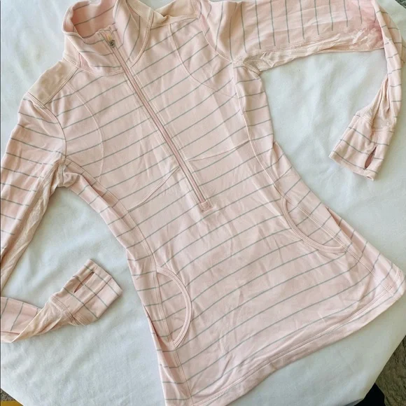 Lululemon pink and grey long sleeved top - Picture 2 of 16
